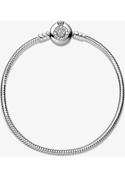 Taç Figürlü Gümüş Bileklik Charm Taşıyıcı indirimleri