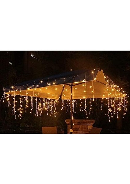 8 Fonksiyonlu Dekoratif Saçak LED Sarkıt Perde LED Eklenebilir LED Süsleme LED Peri LED Işık Ledli Işık Yılbaşı LED Yılbaşı Işık Yılbaşı Süsü (4 Metre) fiyatları