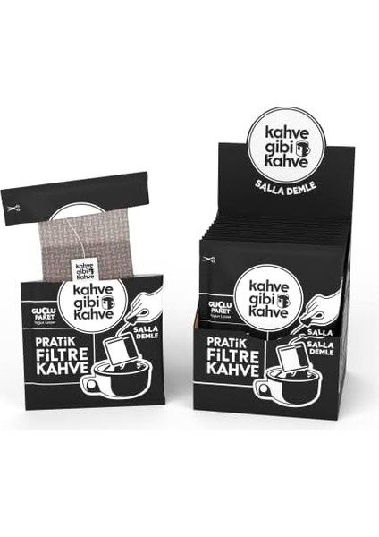 Taptaze Pratik Filtre Kahve Sallama - 10'lu Güçlü Paket modelleri