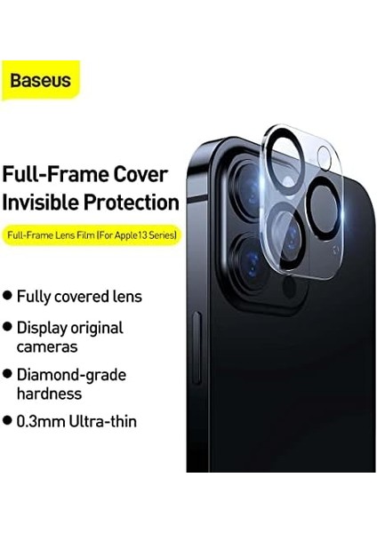 iPhone 13 Pro/13 Pro Max Kamera Tam Çerçeve Lens Film Triple Ca modelleri