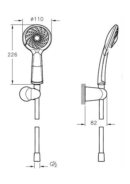 Samba A45679STA 3f El Duşu Takımı, Krom fiyatları