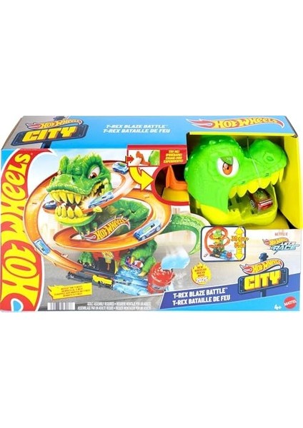 Wheels T-Rex ve Itfaiye Istasyonu Oyun Seti JBM73 modelleri