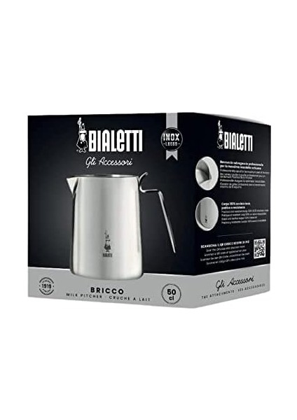 1807 Sütlük "bricco" 50CL, Paslanmaz Çelik, Gümüş, 30 x 20 x 15 cm modelleri