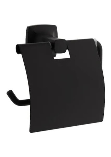 Base 400 A4412336 Tuvalet Kağıtlığı, Mat Siyah