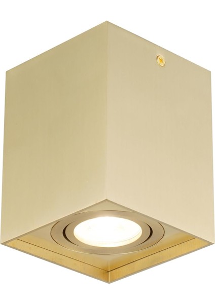 Medna Antık Kare. Teklı Plafonyer 1XGU10