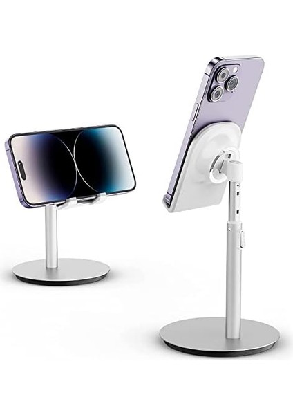 Saiji S1-Iı Masa Için Cep Telefonu & Tablet Standı, Ayarlanabilir Yükseklik Açısı, Iphone, Ipad, Vb. Tüm 4''-11''ekranlar Için Uyumludur. Gri modelleri