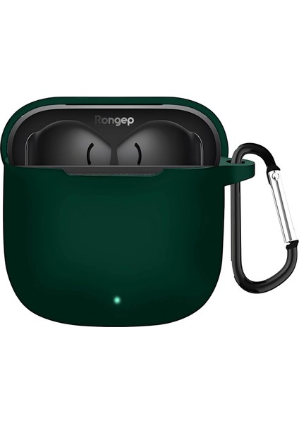 Freebuds Se 3 ile Uyumlu Kulaklıklar Için Kulaklık Kılıfı Extra Kalın Yapılı 360° Koruma Sağlayan Toz Koruma Tıpalı Darbelere Karşı Dirençli Taşıma Askılı Silikon Koruyucu (Yeşil)