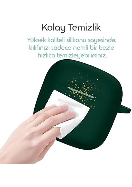 Freebuds Se 3 ile Uyumlu Kulaklıklar Için Kulaklık Kılıfı Extra Kalın Yapılı 360° Koruma Sağlayan Toz Koruma Tıpalı Darbelere Karşı Dirençli Taşıma Askılı Silikon Koruyucu (Yeşil) fiyatları