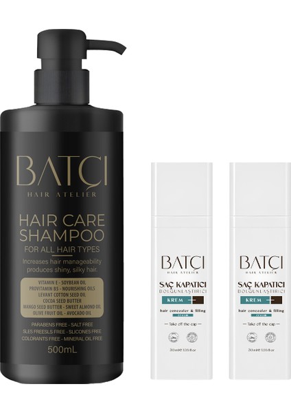 Saç Kapatıcı 30 ml 2 Adet + Sülfatsız Parabensiz Şampuan 415439, One Size fiyatları