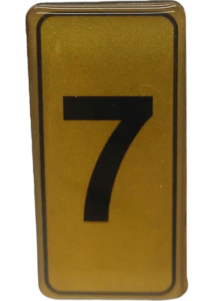 Yapışkanlı Kapı Numarası No-7 Silikonlu