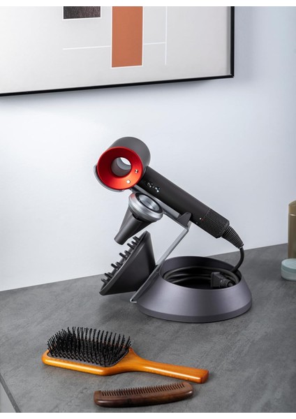Supersonic Saç Kurutma Makinesi Için Manyetik Tutucu Stand, Difüzör ve Kablo Saklama Organizatörü (Supersonic Nural ile Uyumlu Değildir)