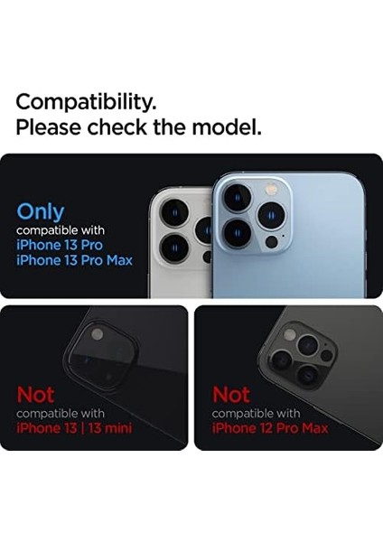 iPhone 13 Pro Max / 13 Pro Kamera Lens Camı Koruyucu Glas.tr Optik (2 Adet) Graphite - AGL04035 fiyatları