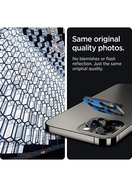 iPhone 13 Pro Max / 13 Pro Kamera Lens Camı Koruyucu Glas.tr Optik (2 Adet) Graphite - AGL04035 modelleri