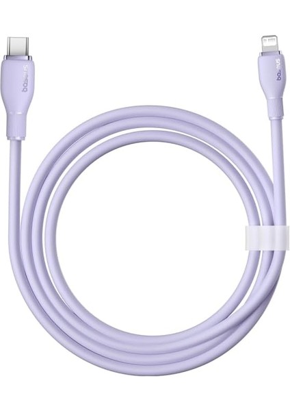 Pudding Hızlı Şarj Özellikli Type-C To Lightning Kablo 20W, 1.2 Metre, Mor