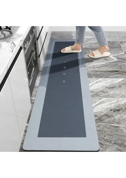 Banyo Paspası-Kaymaz Tabanlı-Süper Emici Banyo Paspası-Abdest Paspası-Uzun (Mavi) NKS129-M modelleri