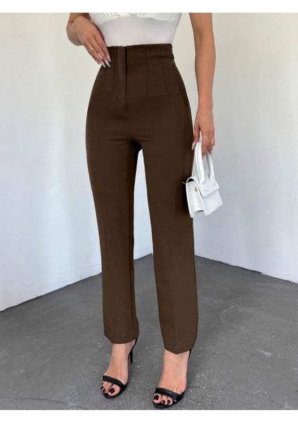 Pileli Havuç Pantolon -Beyaz fiyatları