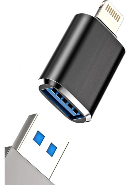 Lightning Erkek - USB Dişi Otg Adaptör: 14 13 12 11 Pro Max Xr x Xs Se 7 8 Artı iPad ile Uyumlu, Kamera Kart Okuyucu, USB Flash Sürücü, U Disk, Fare, ve Klavye Hub