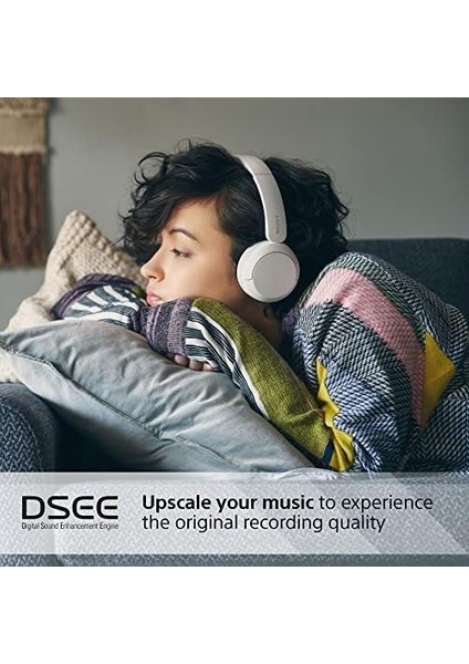 WH-CH520 Kablosuz Bluetooth Kulaklık - Hızlı Şarj Fonksiyonlu 50 Saate Kadar Pil Ömrü, Kulak Üstü Modeli - Beyaz fiyatları