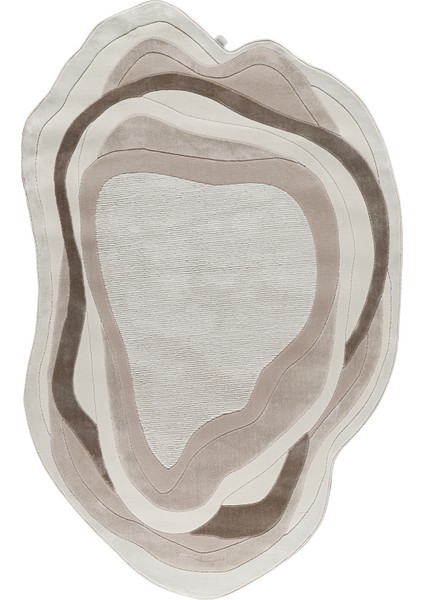 Amorf AR006 Krem Yumuşak Dokulu Salon Mutfak Koridor Oturma Odası Yolluk Halı Makine Halısı modelleri