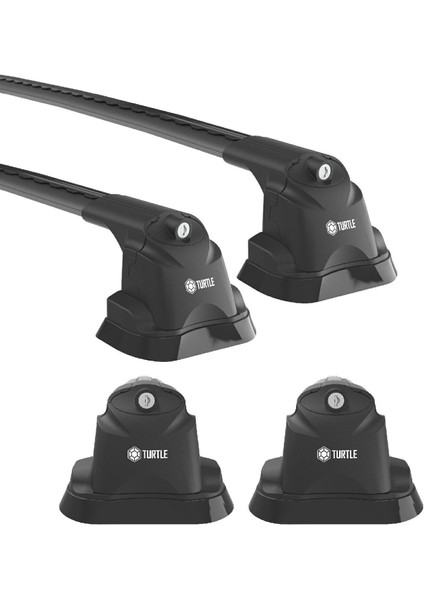 Volkswagen Caddy Turtle Ara Atkı Taşıyıcı Bar 2020-2025 Arası Uyumlu - Turtle Air3 Siyah