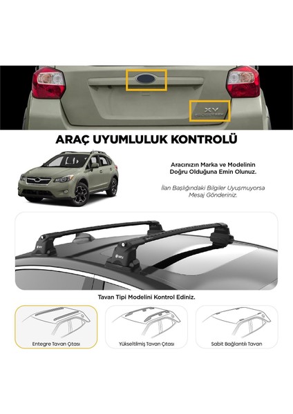 Volkswagen Caddy Turtle Ara Atkı Taşıyıcı Bar 2020-2025 Arası Uyumlu - Turtle Air3 Siyah fiyatları