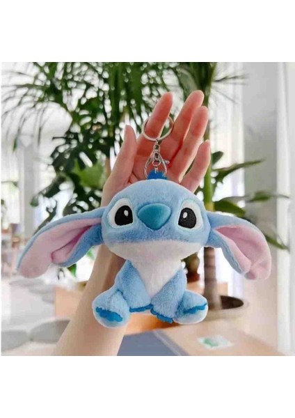 Stitch Sevimli Hediyelik Çanta Süsü Peluş Anahtarlık 12 cm