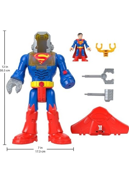 Imaginext Dc Super Friends™ Superman™ Insider ve Exo Kostümü Imaginext Dc Super Friends Superman Insider ve Exo Kostümü, Işıklı ve Sesli Robot, 6 Parça JCT47 fiyatları
