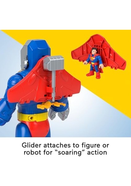 Imaginext Dc Super Friends™ Superman™ Insider ve Exo Kostümü Imaginext Dc Super Friends Superman Insider ve Exo Kostümü, Işıklı ve Sesli Robot, 6 Parça JCT47 modelleri