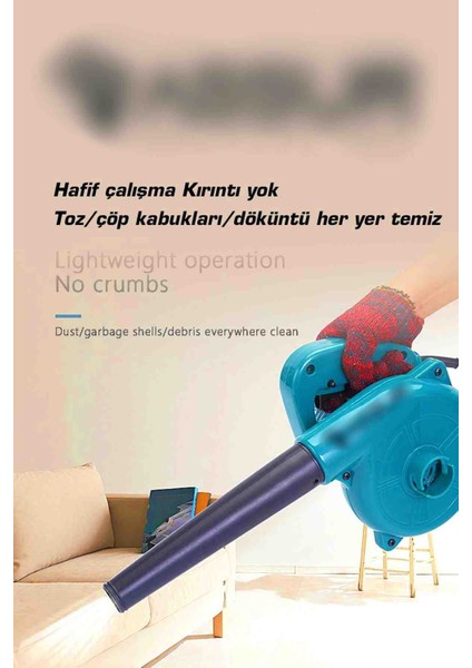 Elektrikli 4100 Watt Hava Üfleme Emme Makinesi 6 Kademe Devir Ayarlı Hava Üfleme Körüğü Mavi fiyatları