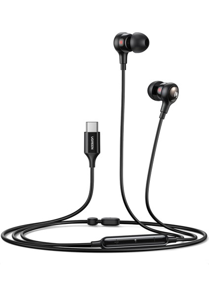 USB C Kablolu ve Mikrofonlu Kulaklık Kulak Içi USB C Kulaklık iPad Pro, Pixel 3, Xperia 5, Galaxy S20 Vb. ile Uyumludur.