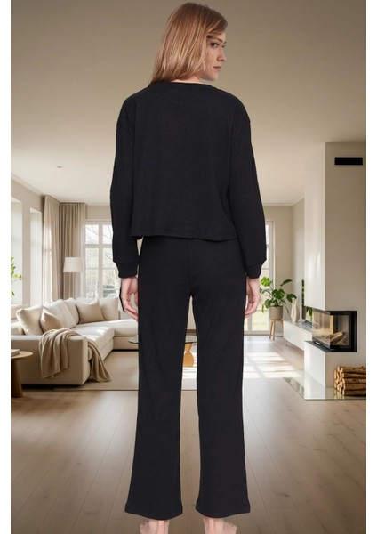 Kadın Kaşkorse Örme Pijama Takımı Kış Mevsimi Için Rahat Özenle Seçilmiş Zarif Tasarım modelleri