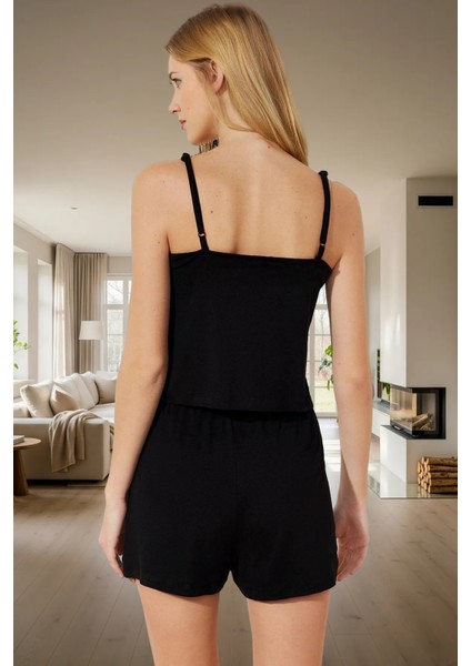 Kadın Dantelli V Yaka Viskoz Pijama Takımı Yazlık Rahat Lounge Günlük Kullanım Için modelleri