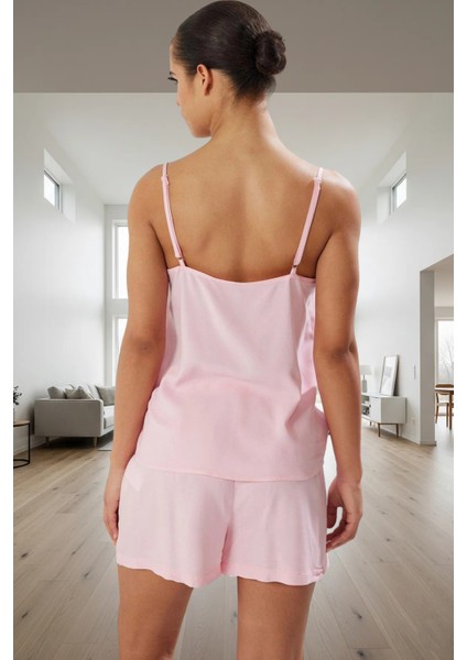 Kadın Viskon Pijama Takımı Ince Askılı Şortlu Dantel Detaylı Yazlık Konforlu Kesim Trend Tasarım modelleri