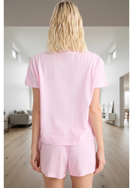 Kadın Örme Pijama Takımı Kısa Kol Regular Kalıp Yazlık Şık Görünüm Özenle Seçilmiş modelleri