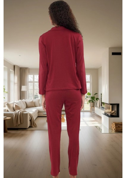 Kadın Pamuklu Regular Kalıp Uzun Kollu Pijama Takımı Günlük Kullanım Için Kaliteli Işçilik fiyatları