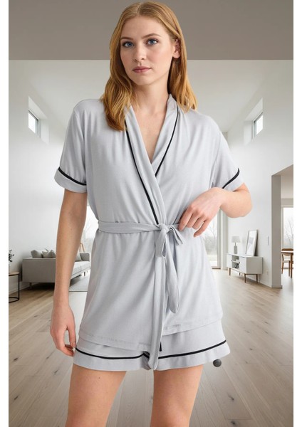 Kadın Hamile Pijama Takımı Viskon Süprem Örme Regular Trend Tasarım Uzun Ömürlü Rahat ve Şık