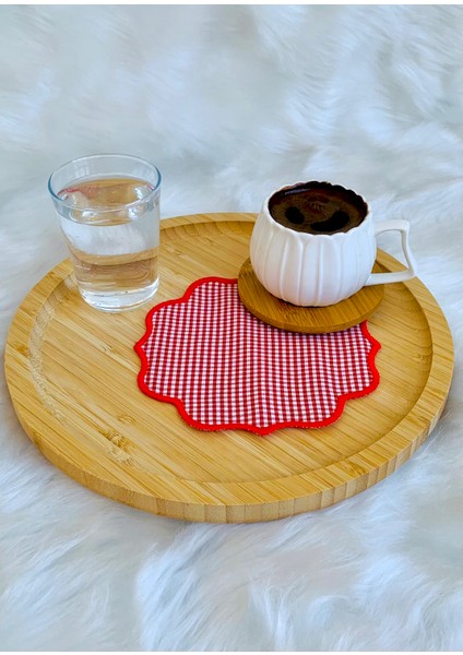 Pötikare Kumaş Sunum Peçetesi, Kokteyl Peçetesi, Kahve Yanı Sunumluk, Nakışlı Sunum Peçetesi 6’lı modelleri