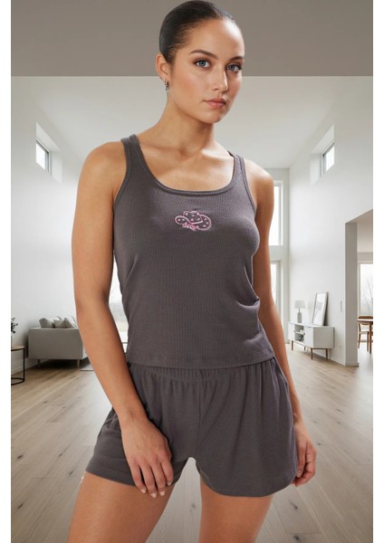 Kadın Örme Pijama Takımı Regular Kalıp Rahat Ev Giyim Seti Uzun Ömürlü Özenle Seçilmiş fiyatları