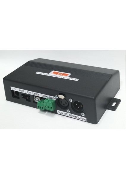 DMX512 USB / Ethernet / RS232 Çevirici | 512 Kanal Sahne Işık Kontrol Cihazı (Rgb Par & Robot & Dimmer Uyumlu)
