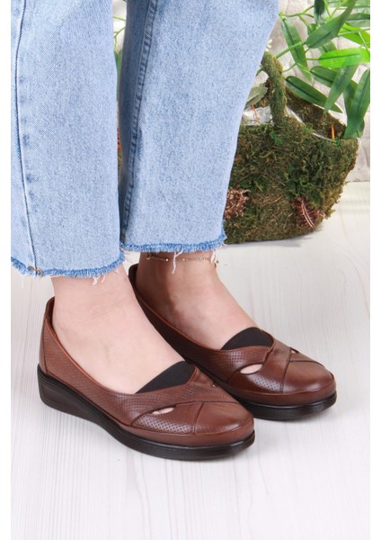 429609 Anatomik Rahat Esnek Hakiki Deri Kadın Ayakkabı modelleri