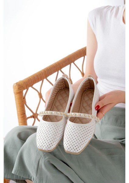 Kadın Siyah Cilt İncili Babet Ev ve Dış Mekan Ayakkabısı modelleri