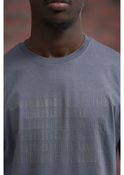Slim Fit Pamuklu Önü Baskılı Sıfır Yaka T-Shirt fırsatları