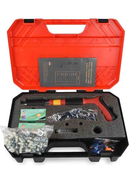 KM332-R Beton Demir Sunta Çivi Tabancası Yuvarlak Manuel Ayarlanabilir Susturucu Çelik Çivi fiyatları