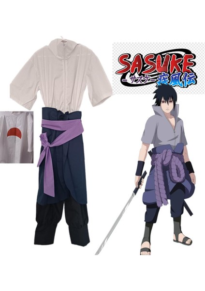Anime Naruto Sasuke Uchiaha Cosplay