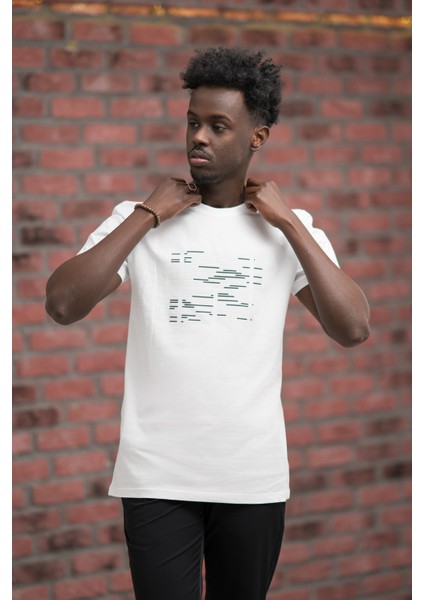 Slim Fit Sıfır Yaka Baskılı Pamuklu T-Shirt fiyatları