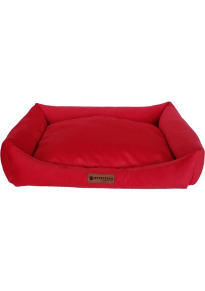 Yumuşak Köpek Yatağı Tay Tüyü x Large Kırmızı 80*100 cm