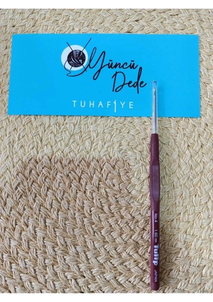 Silikon Yumuşak Saplı Örgü-Dantel Tığı 4 Numara 1,60 mm (Bu Tığ 4mm Kalın Tığ Değildir.)