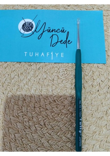 Silikon Yumuşak Saplı Örgü-Dantel Tığı 10 Numara 1.10 mm ( Bu Tığ 10 mm Kalın Tığ Değildir.)