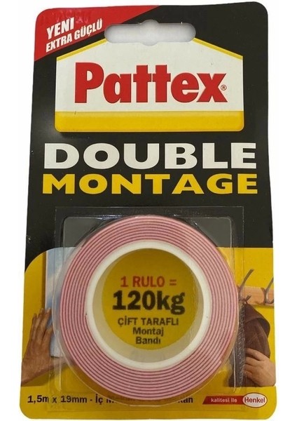 Pattex Double Montage Çift Taraflı Bant 120 kg