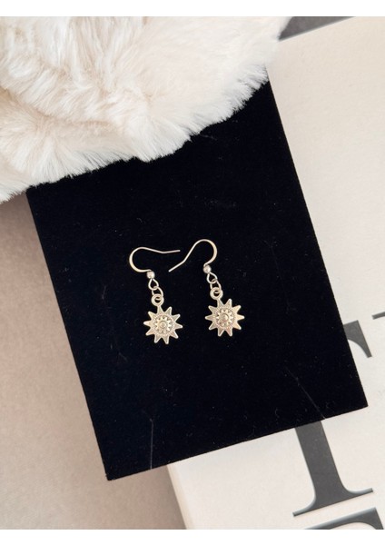 Güneş Minimal Çelik Küpe